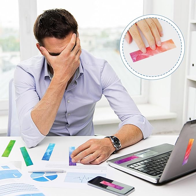 50PCS Calm Stickers for Anxiety Sensory Stickers for Relieve Adults Kids Teens Fidgets Stress Office&Classroom Supplies Anxiety Relief Items with Tactile Textured Surface Patterns(Watercolor)