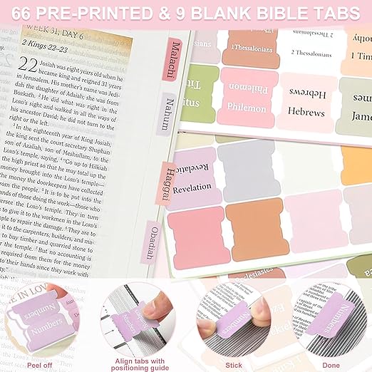 Bible Study Supplies, Bible Journaling Kit, Bible Study Kit for Women, Aesthetic Book Annotation Kit, Bible Study Tools, Christian Gifts for Women, Christmas Gift