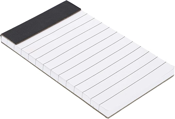 Paper Junkie Mini Paper Pad - 6.1 x 5.9 In, 24-Pack, Grey Board Backing - Lined Paper Pocket Notepad for Shopping Lists & To-Do Tasks