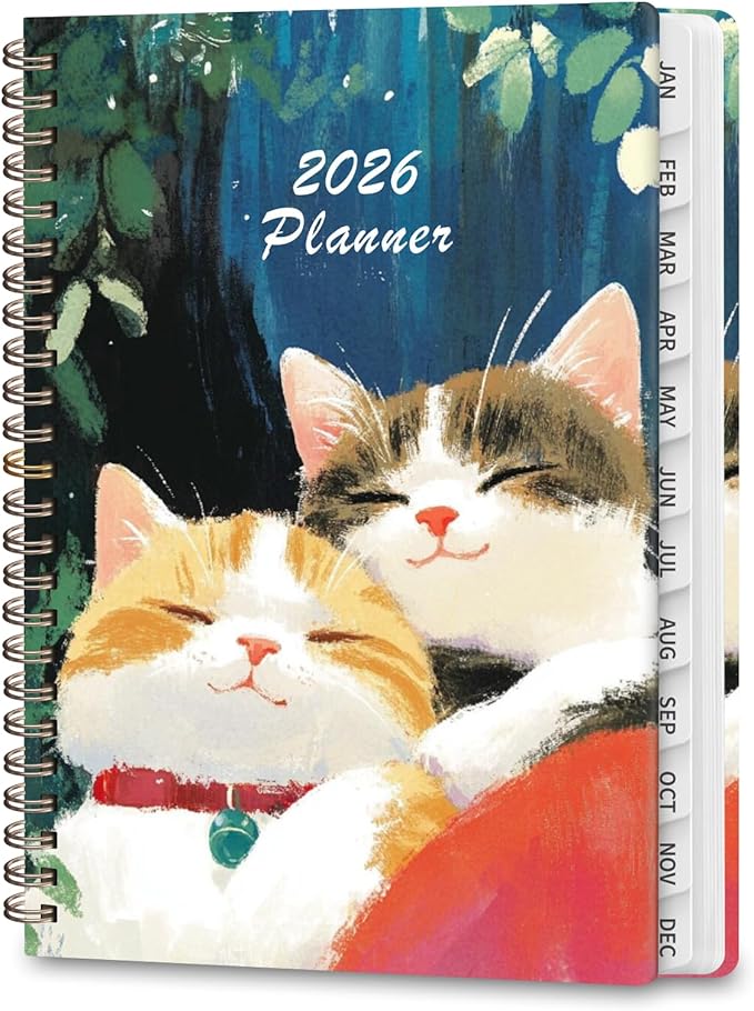 2026 Planner, Weekly and Monthly Calendar Planner Organizer, January-December, Academic Planning Agenda Book, Office School Home Suppiles for Women & Men, 6.3" × 8.5"