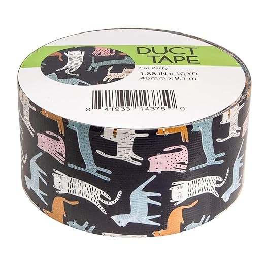 Simply Genius 12-Pack Decorative Duct Tape Rolls - 1.88 in x 10 yd - Assorted Colors & Patterns Checkered & Animal Prints - Heavy Duty Waterproof Duct Tape Strong Adhesive for Repair & Crafts