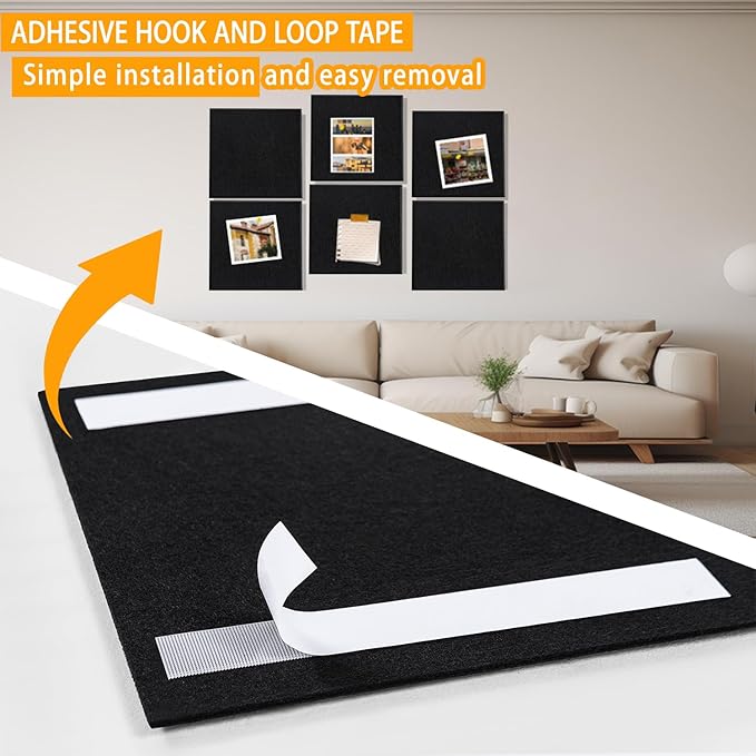 Cork Board Alternative 24"x36",Cork Board for Office with 35 Pushpins,Cork Boards for Walls,Vision Board and Decorative Hanging Pin Board