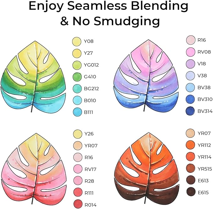 Ohuhu Alcohol Based Markers: 120-color AP Certificated Refillable Double Tipped Art Marker Set for Artist Designer Adults Coloring Illustration - Chisel and Fine Dual Tips - Oahu of Ohuhu Markers