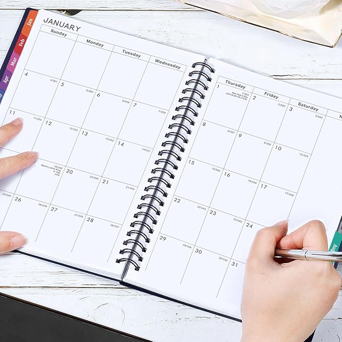 2026 Planner - Planner 2026, 2026 Planner Weekly and Monthly with Tabs, Jan 2026 - Dec 2026, 6.25" × 8.3", Strong Twin-Wire Binding