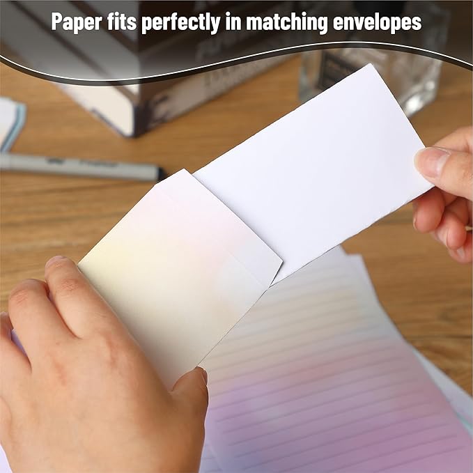 Mr. Pen- Stationery Writing Paper with Envelopes, 30 Letter Writing Paper with 18 Envelopes, Cute Stationary Set for Writing Letters, 8.18 x 5.5 Inch Stationary Paper