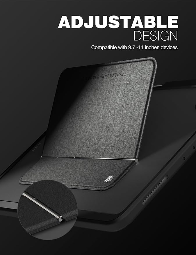 Nillkin Adhesive Invisible Slim Tablet Stand, Universal iPad Stand for Desk, Most Adjustable, Compatible with iPad/Galaxy Tab and All 9.7-11" Tablets, Black