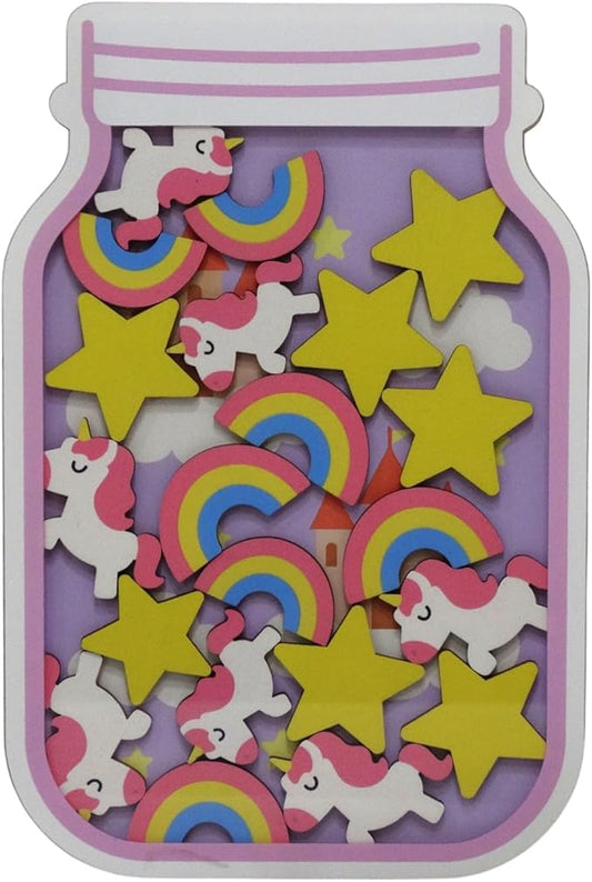 Reward Jar for Kids – Habit Tracker & Positive Behavior System with Reusable Tokens – Visual Chore & Motivation Tool (Unicorn)