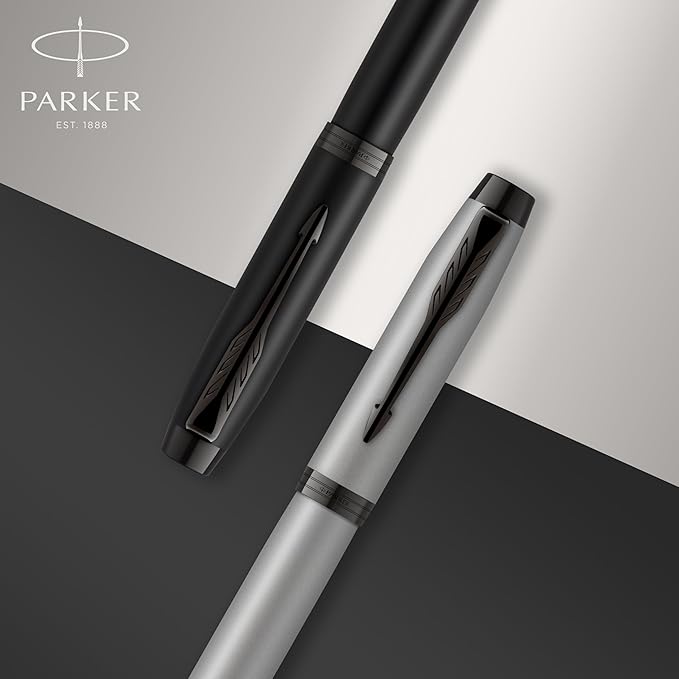 Parker IM Rollerball Pen, Matte Blue, Fine Point, Includes Black Ink Refill - Smooth Writing, Sleek, Polished, Professional