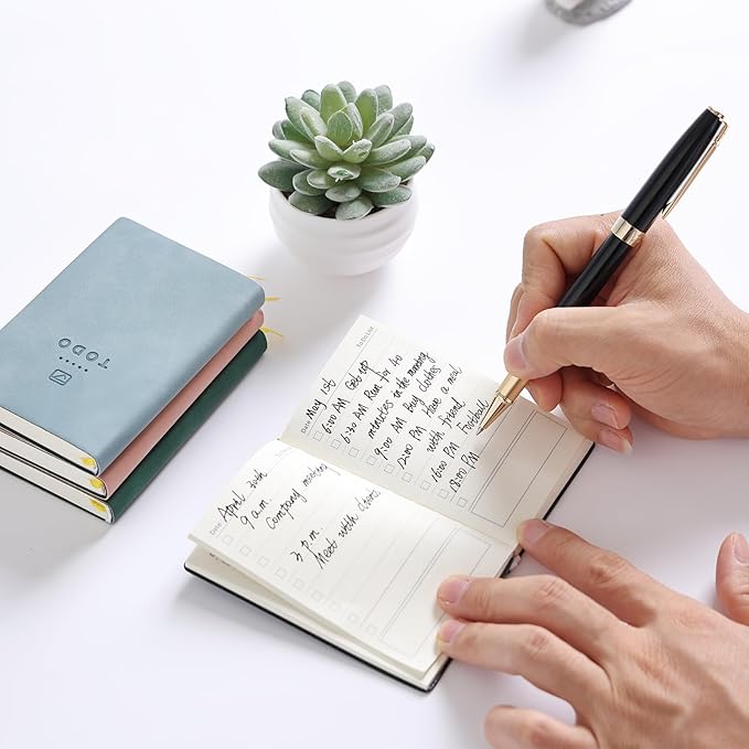Tiita to Do List Notebook 98 Pages Daily to Do List Notepad for Work Pocket to Do List Undated Daily Planner 4.2"x 2.8" Small Checklist Notebook Green