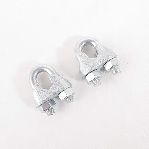 Wire Rope Clamp 5/16 inch 10 Pack Zinc Plated - Wire Rope Clip - Wire Cable Clamps