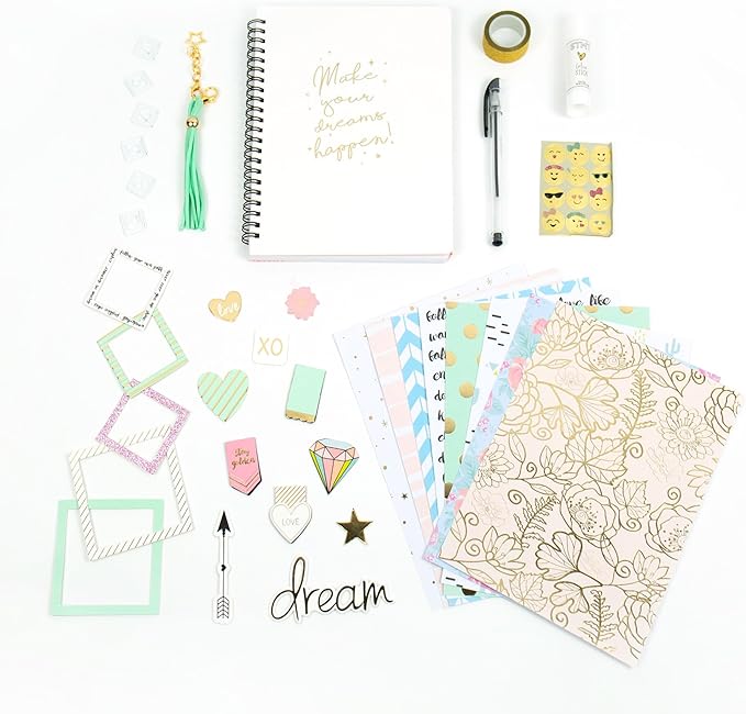 STMT D.I.Y. Dreamers Become Doers Journaling Set, Stationery Set, Bullet Journal Kit, Journaling Kit, Journals for Teen Girls, DIY Journal Set for Girls Ages - 8+