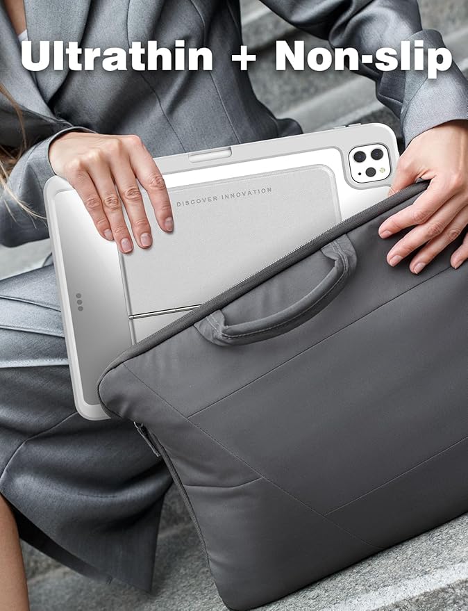 Nillkin Adhesive Invisible Slim Tablet Stand, Universal iPad Stand for Desk, Most Adjustable, Compatible with iPad/Galaxy Tab and All 9.7-11" Tablets, Light Gray