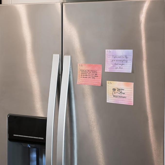 Mr. Pen- to Do List Sticky Notes, 3"x4", 9 Pads, 450 Sheets, Daily to Do List Notepad, Lined Sticky Notes, Watercolor