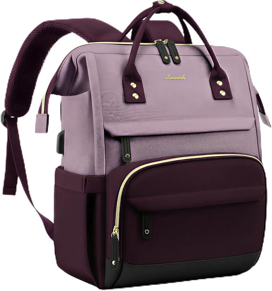 LOVEVOOK Laptop Backpack for Women, 15.6 Inch Work Business Backpacks Purse With Large Capacity