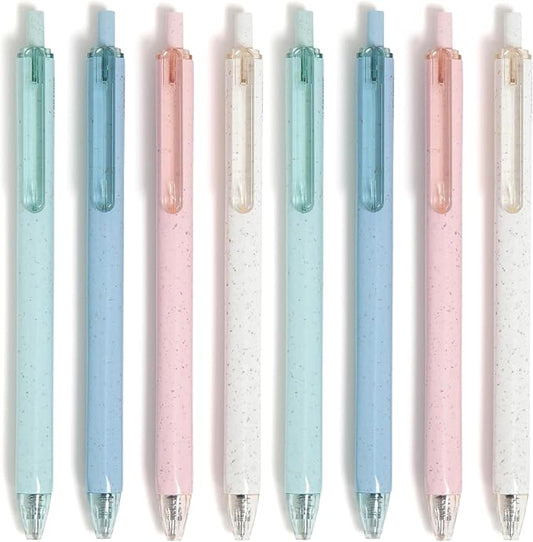 U Brands U-Eco Gel Ink Pens, Pastel Speckle, 4 Count (4375T06-48) (Pack of 2)