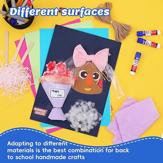 72 Pack Glue Sticks Bulk for Kids, Disappearing Purple Glue Sticks for Classroom and Teacher Supplies.0.18 OZ kids glue Dries Clear, Non-Toxic, Washable, Back to School Supplies and Student Must Haves