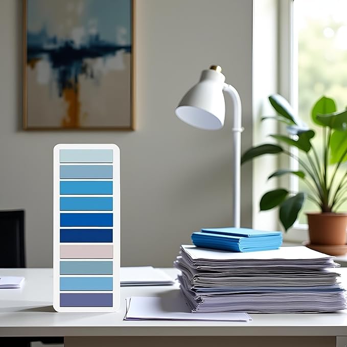 200 Pcs Sticky Index Tabs Small Sticky Notes Book Tabs,Tabs for Notebooks, Page Markers Notes Tabs Writable and Book Flags Tabs Post It Tabs Strip Index Tabs for Page Marking Classify File (Blue)