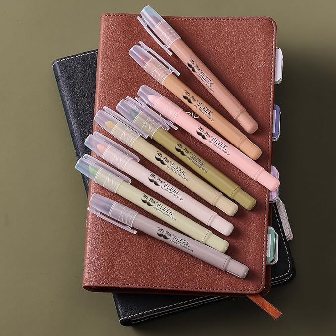 Mr. Pen- Bible Highlighters No Bleed Highlighters, Vintage Colors, 8 Pack, Gel Pen Highlighter