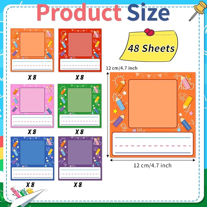 Starboling Kids Name Tags,48 Pcs Adhesive Desk Nameplates,Photo Name Tags Sticker for Classroom Student School Supplies,Name Tag Stickers Classroom Decor Name Stickers（Pencil Photo Name Sticker）