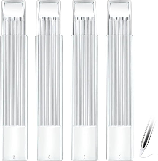 Hiboom 24 Pieces 2.8mm HB Refill for Carpenter Pencil, Study Long Lasting Pencil for Mechanical Pencil Woodworking Construction (White)