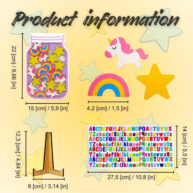 Reward Jar for Kids – Habit Tracker & Positive Behavior System with Reusable Tokens – Visual Chore & Motivation Tool (Unicorn)