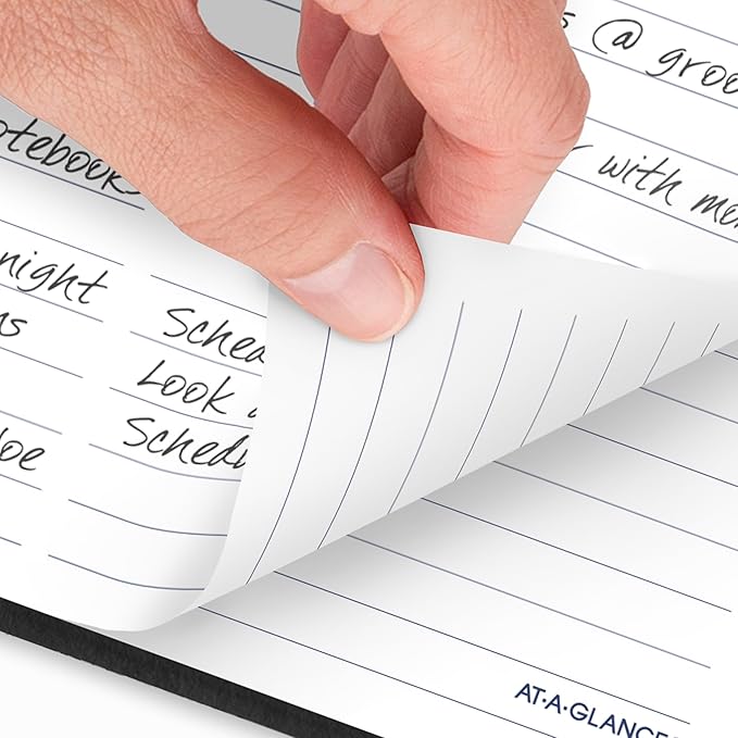 AT-A-GLANCE 2026 Planner, Weekly, 7" x 8-3/4", Medium, Block-Style, DayMinder, Black (G5350026)