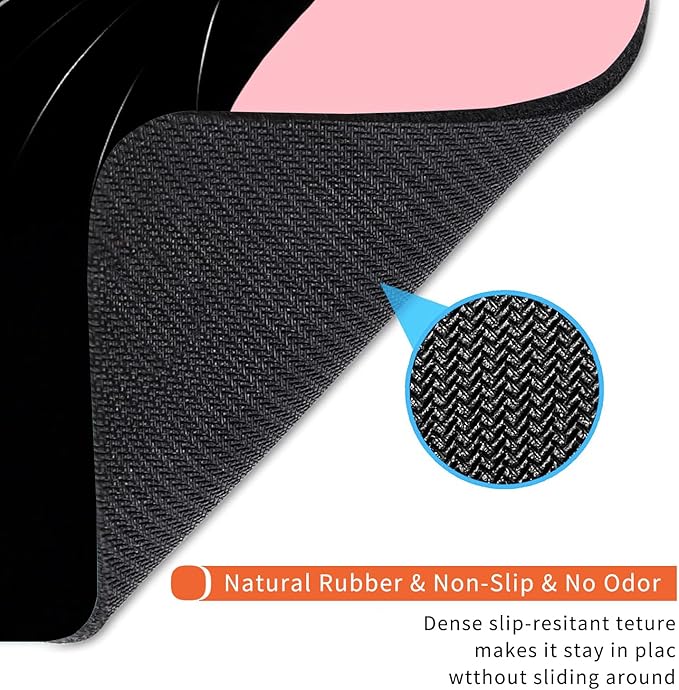 Square Mouse Pad Cat,Personalized Premium-Textured Custom Mouse Mat Design,Washable Mousepad Lycra Cloth,Non-Slip Rubber Base Computer Mouse Pads for Wireless Mouse