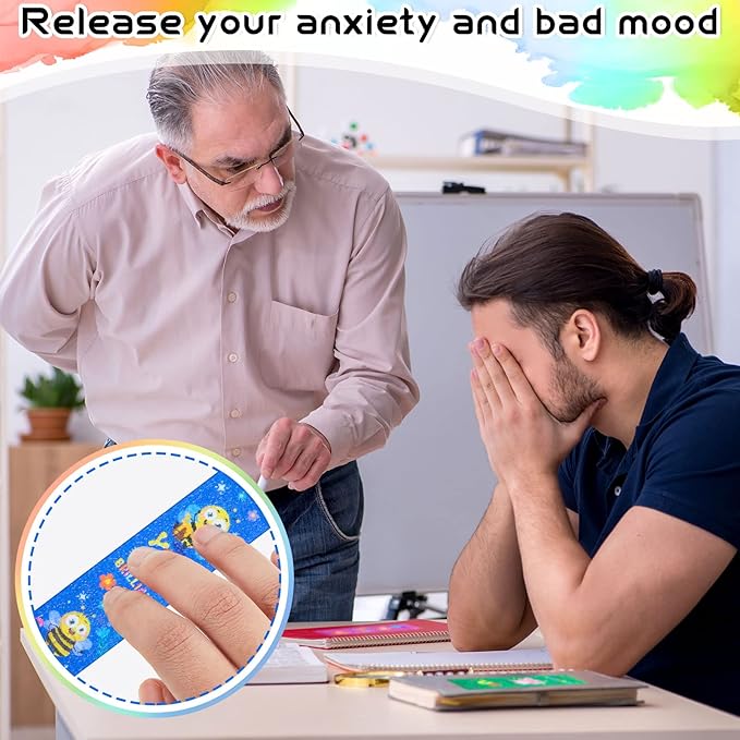 36 Pcs Anxiety Sensory Stickers Strips Adhesive Textured Mental Health Calm Stickers Mindfulness Fidget Decals Stress Anxiety Relief Items for Therapy Office Desk(Animal Style)
