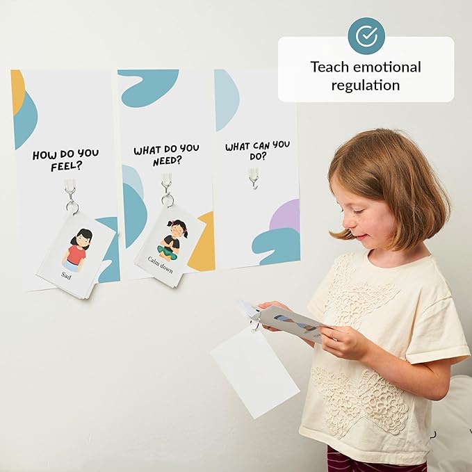 Calm Down Corner | Perfect for Classrooms | Sensory Calming Corner with Items for Kids | Education Calming Corner Kit with Posters, Solutions Wall, Sensory Toys, Fidget Tools | Special Education
