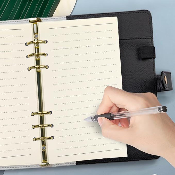 Harphia Spiral Notebook Refill, Planner Inserts of Rulled Line Paper for Filofax/Personal Journal, 45sheets/90pages (A6 3.74 x 6.77'', Line)