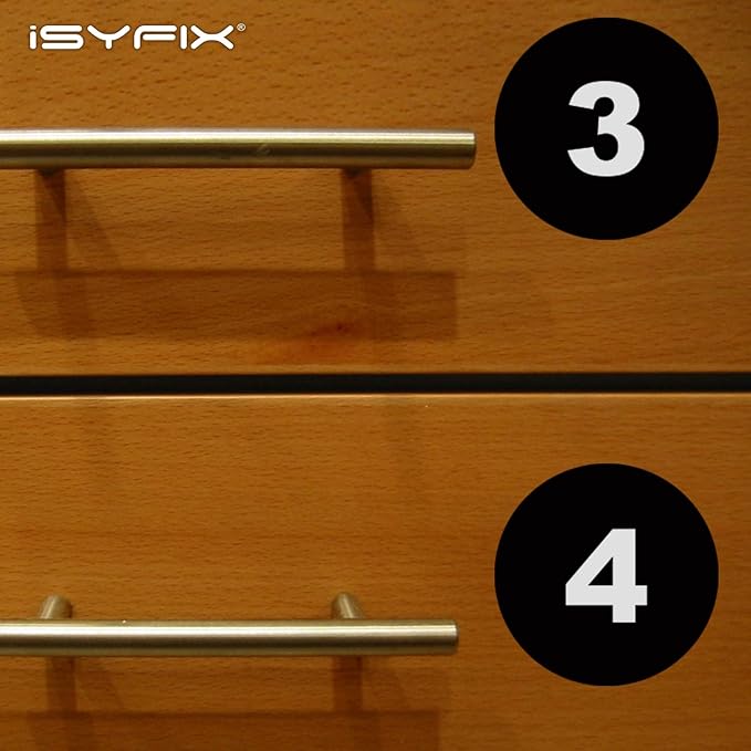 iSYFIX Black Consecutive Number Stickers – 1 to 100, 4-inch, 1 Set – Vinyl Self Adhesive Premium Decal, Ideal for Inventory, Storage, Organizing, Boxes, Bins, Toolbox, Lockers & More, Indoor/Outdoor