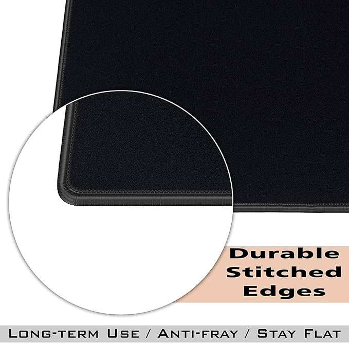 SaiTech IT 5 Pack 2mm Mouse Pad with Stitched Edges Non-Slip Rubber Base, Premium-Textured and Waterproof Mousepads Bulk, Mouse Pad for Computers, Laptop, Office & Home, 8.66 x 7.1 inch
