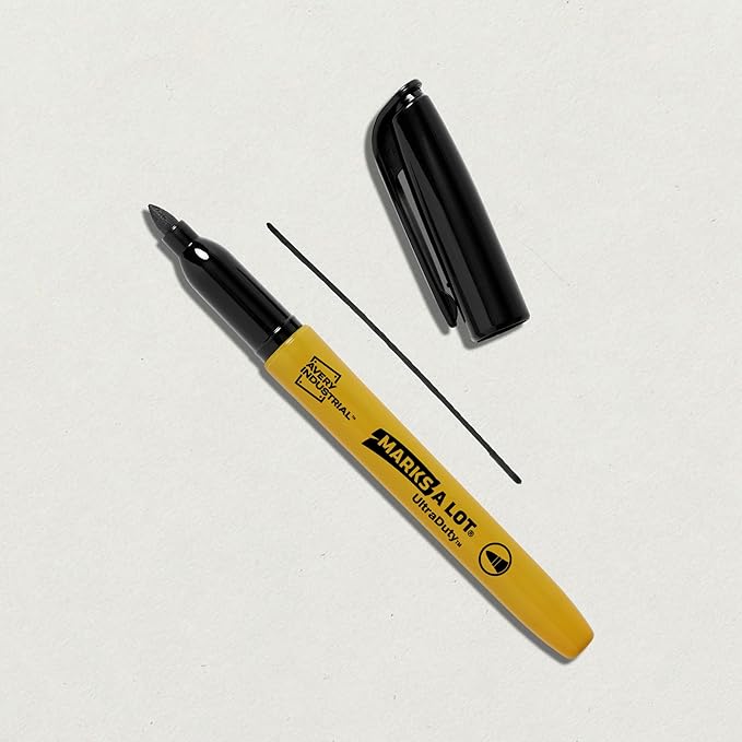 Avery Marks A Lot UltraDuty Permanent Markers, Bullet Tip, Water Resistant, Assorted Colors, 4 Industrial Markers (29848)