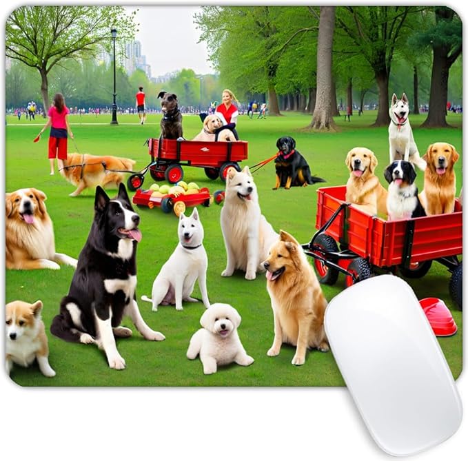 Dog Park Mouse pad Customized Mousepad Non-Slip Rubber Base Mouse Pads for Computers Laptop Office Desk Accessories Mouse pad