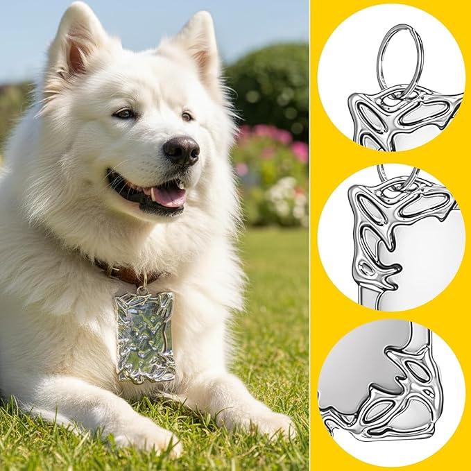 Electroplate Plastics Frame Photocard Holder Keychain Silver Plating Irregular Card Holder Keychain ID Badge Holders Photo Display Holders for Student Case Stationery Office Supplies