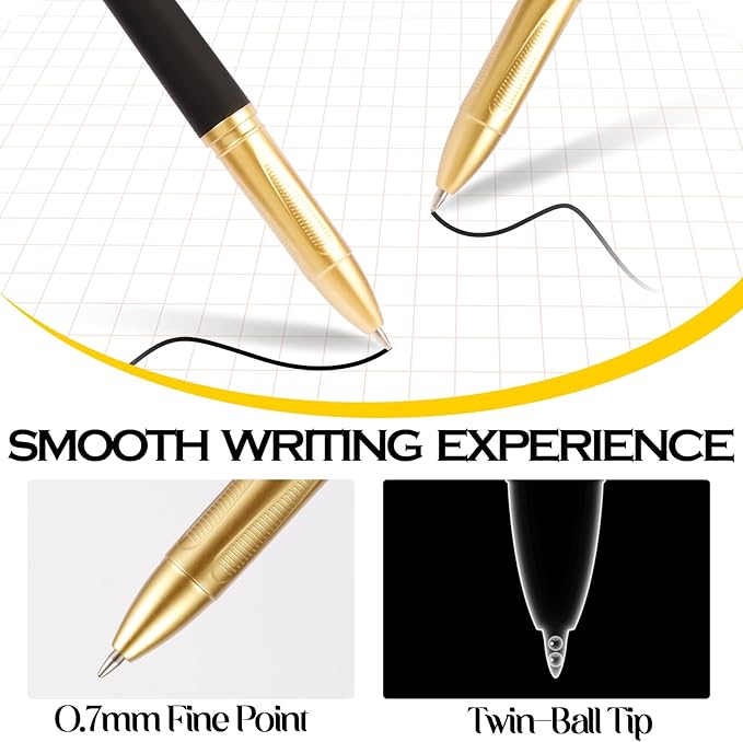 30 Pcs Gel Pens Black Fine Point Smooth Writing Pens, Gel Ink Rollerball Pens 0.7mm,for Office for School, Back to School Supplies