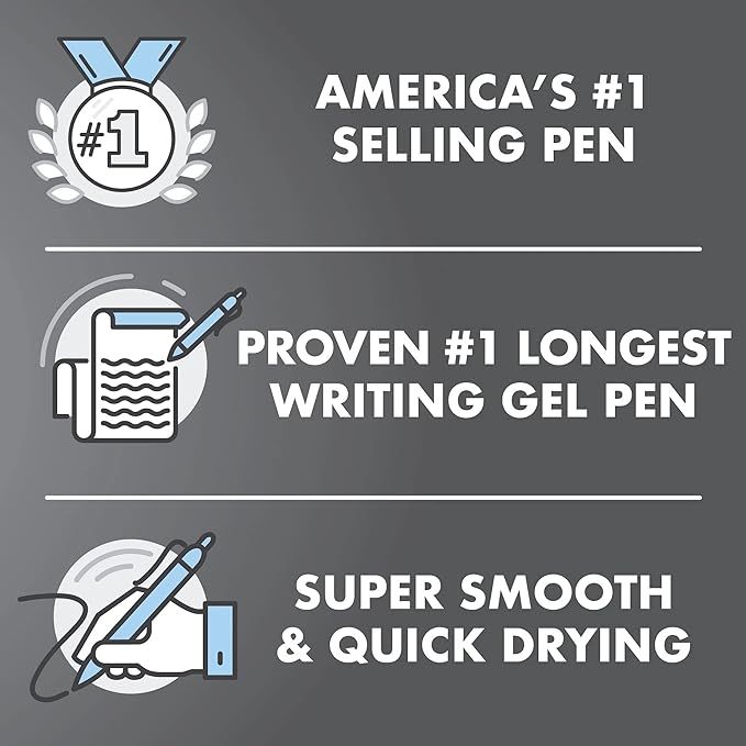 Pilot G2 Premium Gel Roller Pens, Extra Fine Point 0.5 mm, Gel Pens Black, Pack of 5 - Ideal for School, Journaling & Office Writing