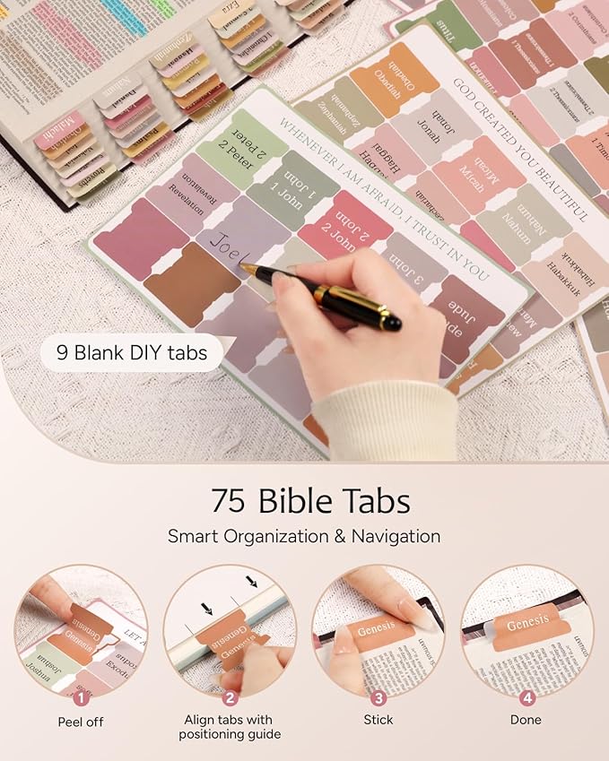 Bible Cover Case for Women, Large Bible Bag with Study Supplies, Bible Journaling Kit with Highlighters and Pens No Bleed, Christian Gift for Women (Shoulder Strap, Black)