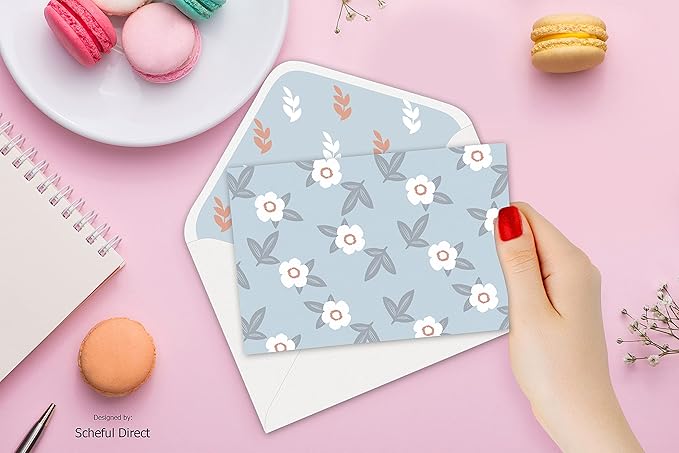 Blank Cards with Envelopes All Occasion 30-Blank Note Cards with Envelopes & Stickers | 4” x 6” Blank Greeting Cards Stationary Cards set | Assortment of Colored Stationary Plain Greeting Cards.