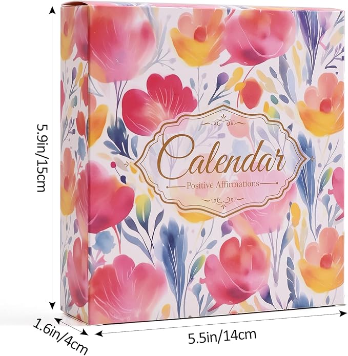 Bright Every Day Daily Flip Calendar with Inspirational Quotes - Motivational Perpetual Recycle Calendar Desk Office Home Decor for Women, Gifts Desk Accessories for Girls Positive Affirmations