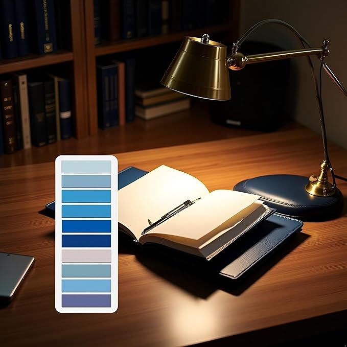 200 Pcs Sticky Index Tabs Small Sticky Notes Book Tabs,Tabs for Notebooks, Page Markers Notes Tabs Writable and Book Flags Tabs Post It Tabs Strip Index Tabs for Page Marking Classify File (Blue)