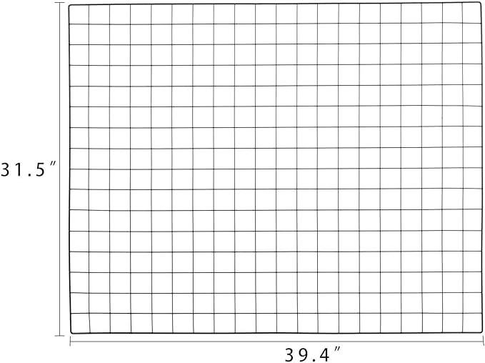 Kaforise Vinyl Dipped Wire Wall Grid Panel, Multifunction Photo Hanging Display and Wall Storage Organizer, Pack of 1, Size 39.4" X 31.5", Black