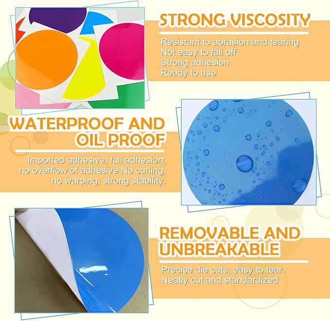 Classroom Floor Stickers Floor Marker Dots, 40Pcs Carpet Spot Markers Line Up Dots Spots, Carpet Circles Carpet Dots for Classroom Decoration Table Teacher Supplies (Blue)