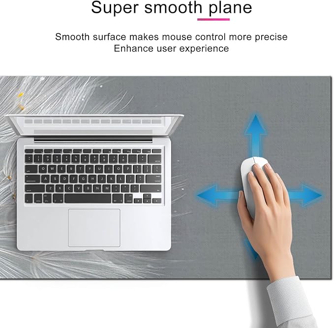 Large Mouse Pad Gaming Mousepad 31.5 x 11.8 Inch Keyboard Desktop Mat Diatomite XL Mouse Pad for Home and Office Desk Accessories with Minimal Dandelion Seed Close-Up Artwork Diatomite