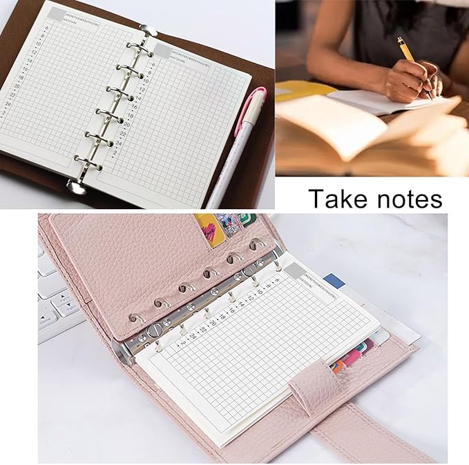 A7 Planner Refill, 3 Pack 135 Sheets/270 Pages Planner Inserts Thick Refillable Paper, 6 Ring Filler Inserts Loose Leaf Dairy Refill for 6 Hole Binder Journal Notebook(4.72'' x 3.34'')