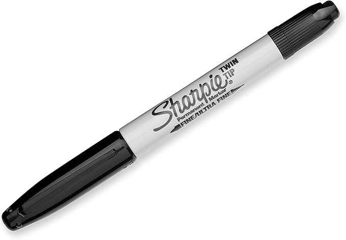 Sharpie Twin Tip Permanent Markers, Fine and Ultra Fine, Assorted Colors, 8 Count
