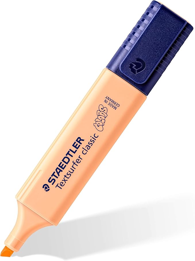 STAEDTLER 364 CWP6 Textsurfer Classic Pastel Highlighters - Assorted Colours (Pack of 6)