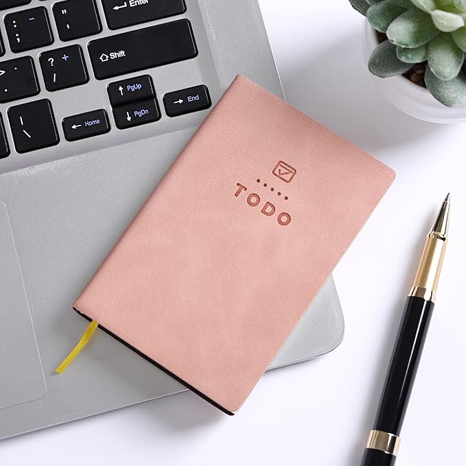 Tiita to Do List Notebook 98 Pages Daily to Do List Notepad for Work Pocket to Do List Undated Daily Planner 4.2"x 2.8" Small Checklist Notebook Pink