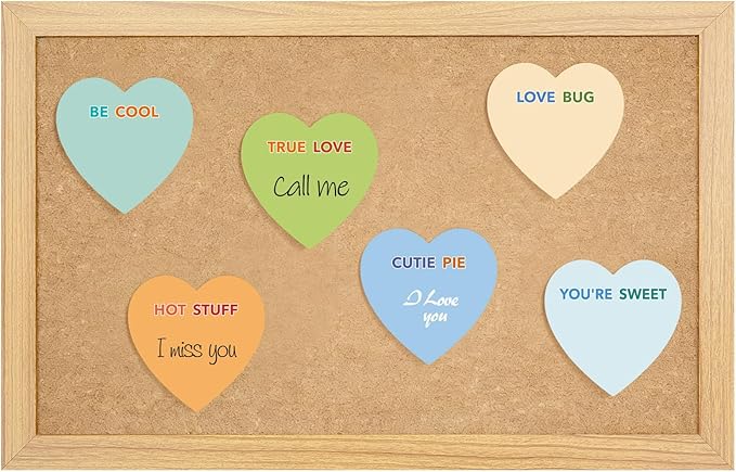 Teling 24 Pack Valentine's Day Sticky Notes Heart Shape Sticky Notes 3 x 3 Inch Love Theme Notepads Bulk Cute Memo Pads for Galentines Party Gifts School Office Supplies (Pastel)