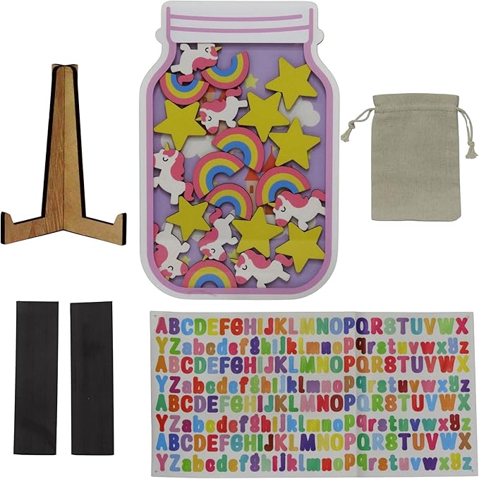 Reward Jar for Kids – Habit Tracker & Positive Behavior System with Reusable Tokens – Visual Chore & Motivation Tool (Unicorn)